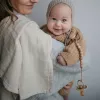 Set 2 suzete cu tetina rotunda din cauciuc natural - Rope Sage/Cream - FRIGG Set 2 suzete cu tetina rotunda din cauciuc natural - Rope Sage/Cream - FRIGG