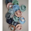Set 2 suzete cu tetina rotunda din silicon - Daisy Lily / Cream - FRIGG Set 2 suzete cu tetina rotunda din silicon - Daisy Lily / Cream - FRIGG