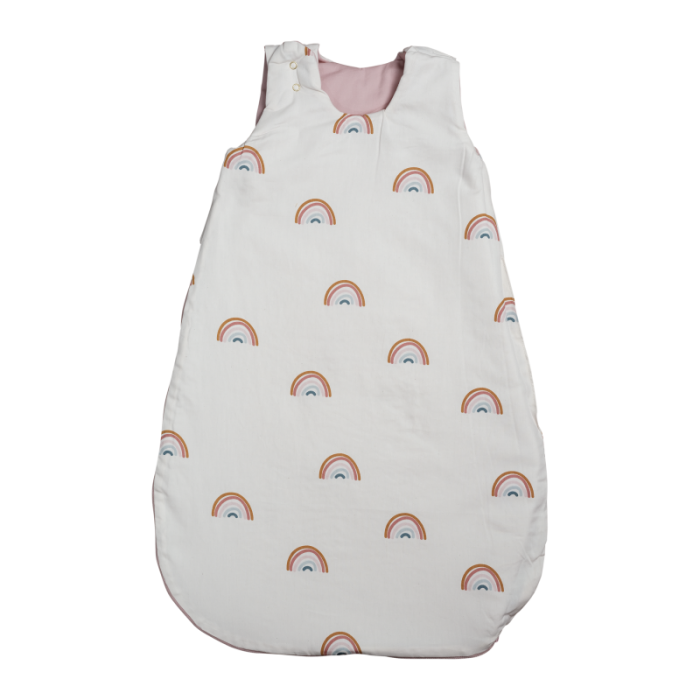 Sac de dormit cu 2 fete din bumbac organic - Roz - Fabelab Sac de dormit cu 2 fete din bumbac organic - Roz - Fabelab
