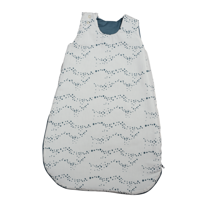 Sac de dormit cu 2 fete din bumbac organic - Albastru - Fabelab Sac de dormit cu 2 fete din bumbac organic - Albastru - Fabelab