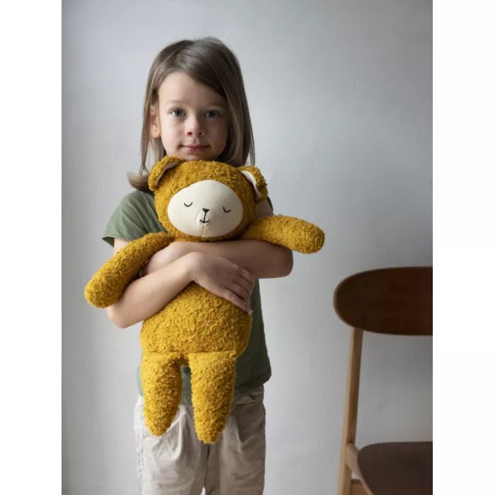 Jucarie din bumbac organic - 54 cm - Big Buddy - Ursulet - Fabelab