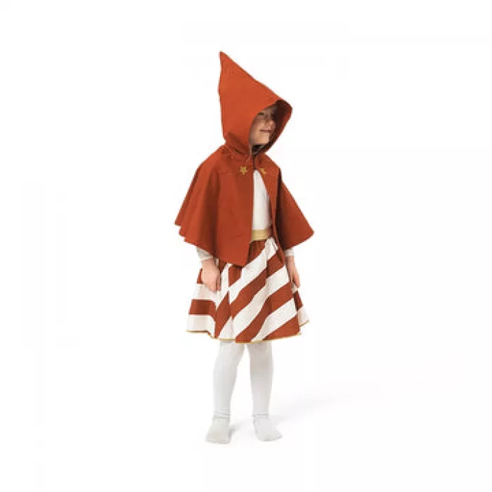 Costum din bumbac organic pentru jocul de rol - Scufita Rosie - Fabelab