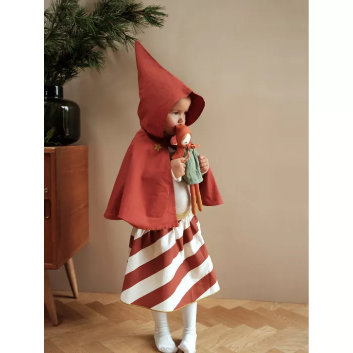 Costum din bumbac organic pentru jocul de rol - Scufita Rosie - Fabelab