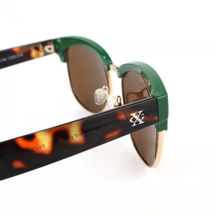 Ochelari de soare cu lentile polarizate TAC pentru adulti - Phoenix - Sherwood Green + Brown Tortoise - GrechX