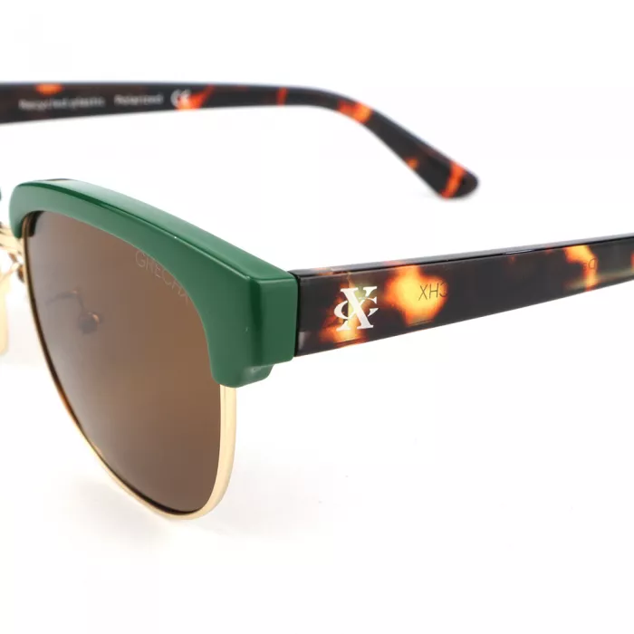 Ochelari de soare cu lentile polarizate TAC pentru copii - Denver - Sherwood Green + Brown Tortoise - GrechX