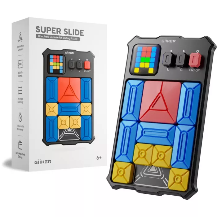 Joc puzzle interactiv - Super Slide - Negru - GiiKER