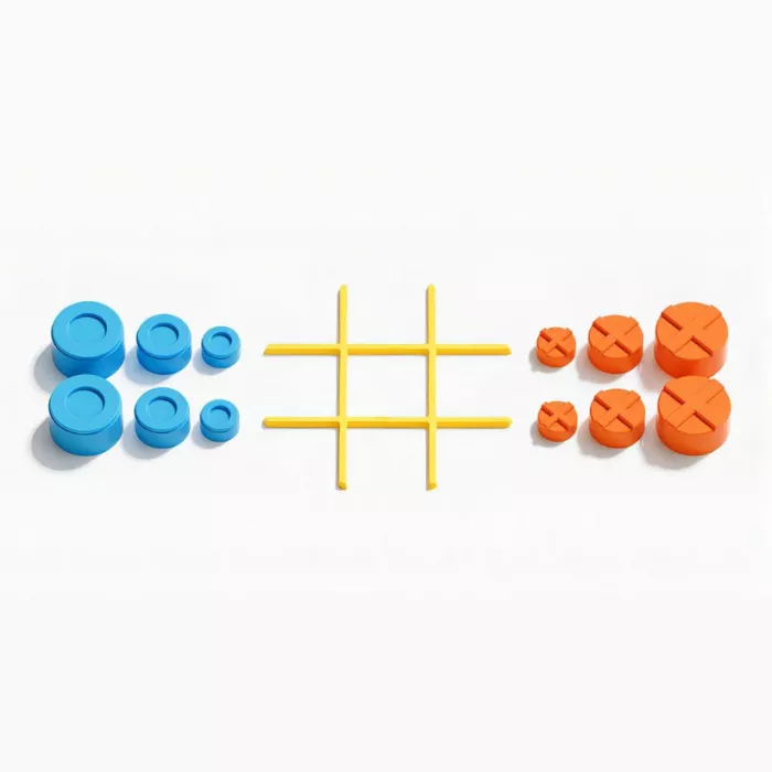 Joc electronic - X si 0 - Infinite Tic Tac Toe Bolt - Galben - GiiKER