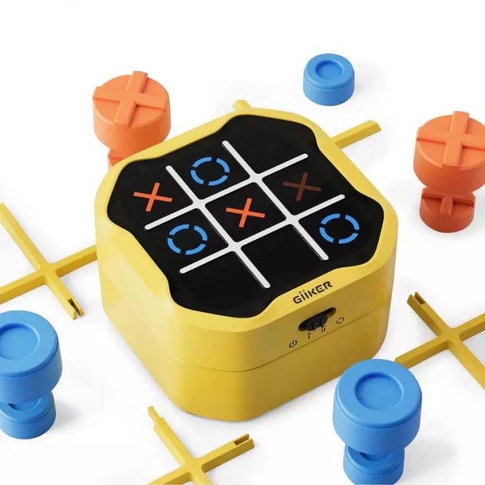 Joc electronic - X si 0 - Infinite Tic Tac Toe Bolt - Galben - GiiKER
