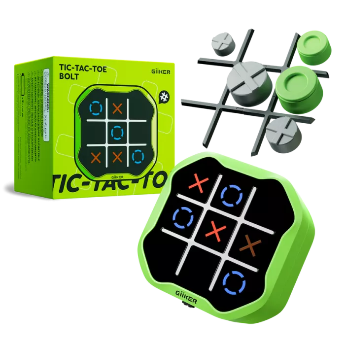 Joc electronic - X si 0 - Infinite Tic Tac Toe Bolt - VERDE - GiiKER
