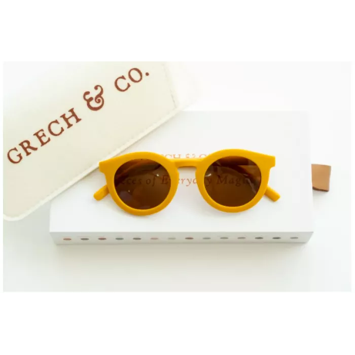 Ochelari de soare pentru copii cu lentile polarizate - Golden - Grech & Co