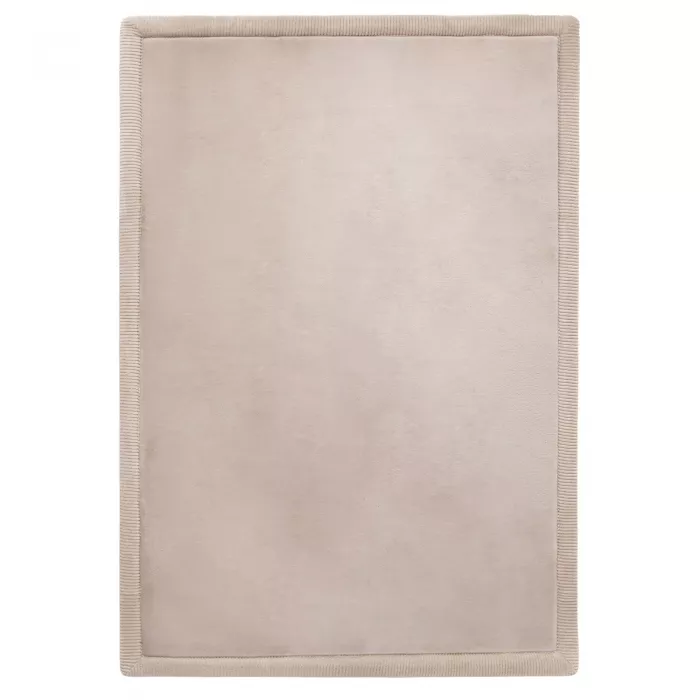 Saltea de joaca coral velvet cu spuma memorie 120 x 170 cm – Bej - Hakuna Matte