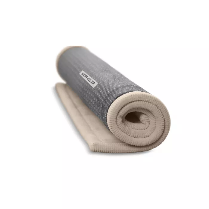 Saltea de joaca coral velvet cu spuma memorie 150 x 200 cm – Bej - Hakuna Matte