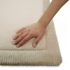Saltea de joaca coral velvet cu spuma memorie 150 x 200 cm – Bej - Hakuna Matte