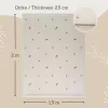 Saltea de joaca coral velvet cu spuma memorie 150 x 200 cm – floral - Hakuna Matte