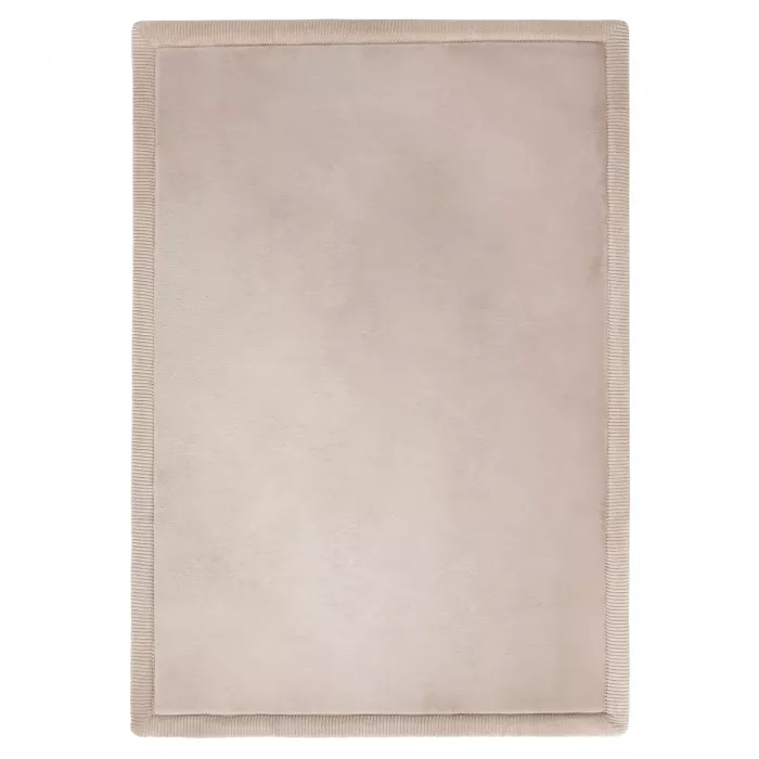 Saltea de joaca coral velvet cu spuma memorie 200 x 280 cm – bej - Hakuna Matte
