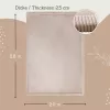 Saltea de joaca coral velvet cu spuma memorie 200 x 280 cm – bej - Hakuna Matte