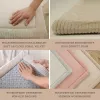 Saltea de joaca coral velvet cu spuma memorie 200 x 280 cm – bej - Hakuna Matte