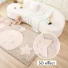 Saltea de joaca coral velvet cu spuma memorie 200 x 150 cm – Luna si Stele - Hakuna Matte