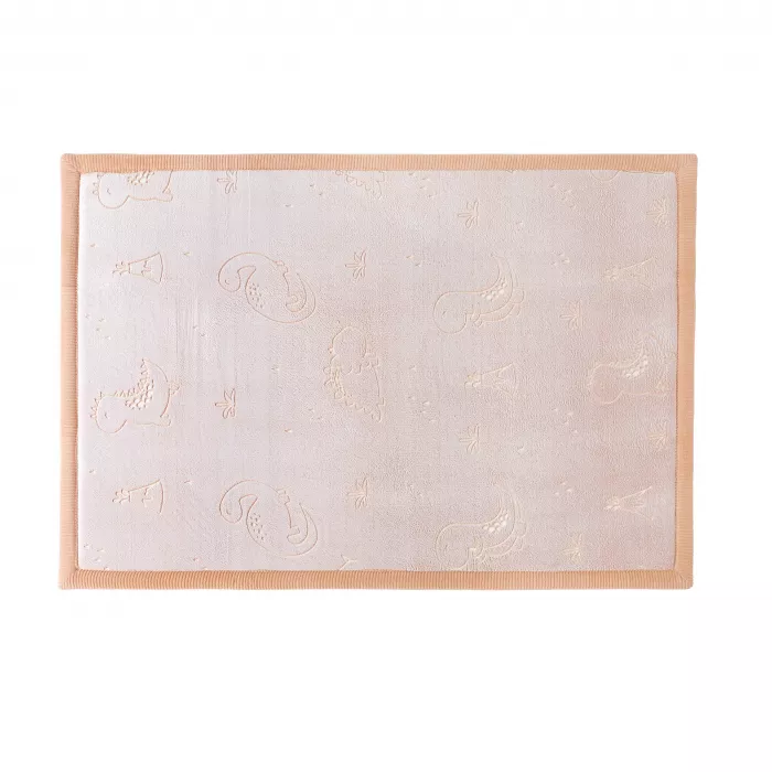 Saltea de joaca coral velvet cu spuma memorie Glow in the Dark - 120 x 170 cm – Dinozauri - Hakuna Matte