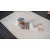 Saltea de joaca coral velvet cu spuma memorie Glow in the Dark - 120 x 170 cm – Stele - Hakuna Matte