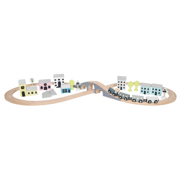 Galetusa cu sine de tren si accesorii - colectia Jaba World - JaBaDaBaDo Galetusa cu sine de tren si accesorii - colectia Jaba World - JaBaDaBaDo