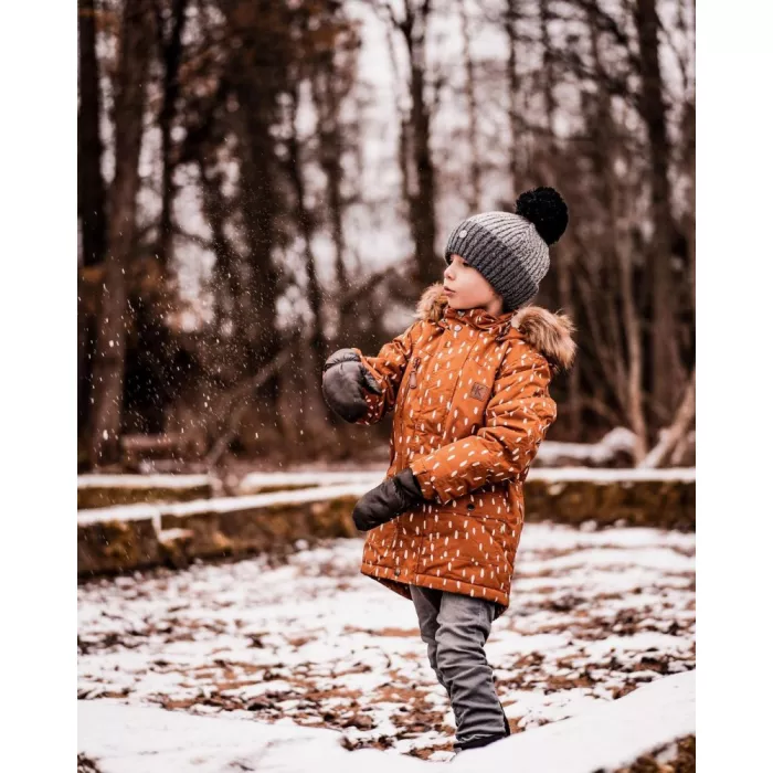 Jacheta de iarna pentru copii - Val Thorens - Brown Dots - KULING