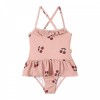 Costum de baie intreg cu protectie UV 50+ pentru fete - Pink Cherry - KULING Costum de baie intreg cu protectie UV 50+ pentru fete - Pink Cherry - KULING
