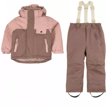 Costum de ski pentru copii - Aspen - Woody Rose - KULING Costum de ski pentru copii - Aspen - Woody Rose - KULING