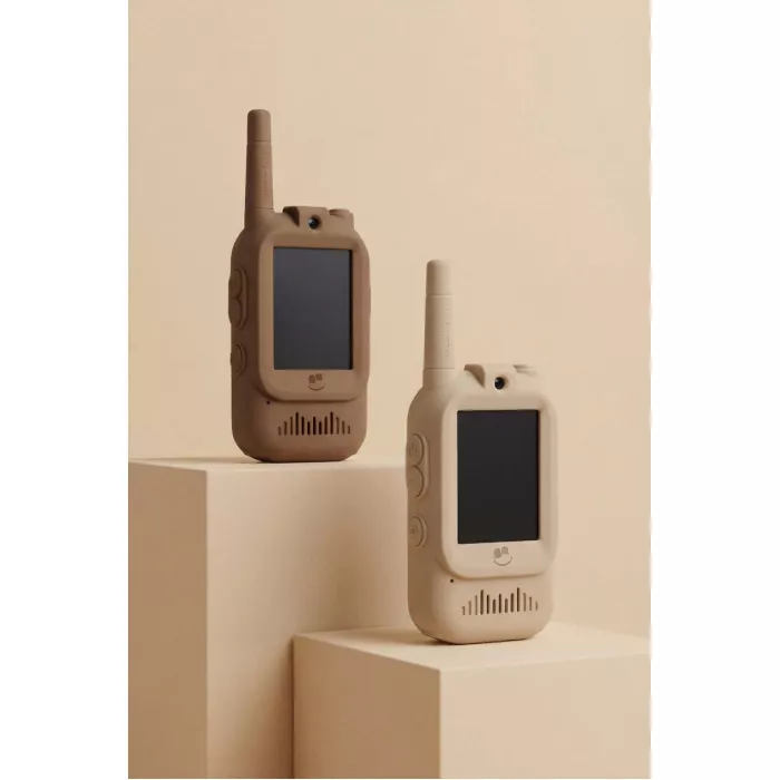 Set de Walkie Talkie cu Video - Beige/Brown - KidLupe