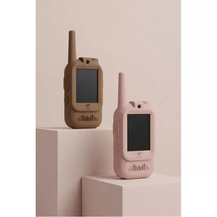 Set Walkie Talkie cu Video - Pink/Brown - KidLupe