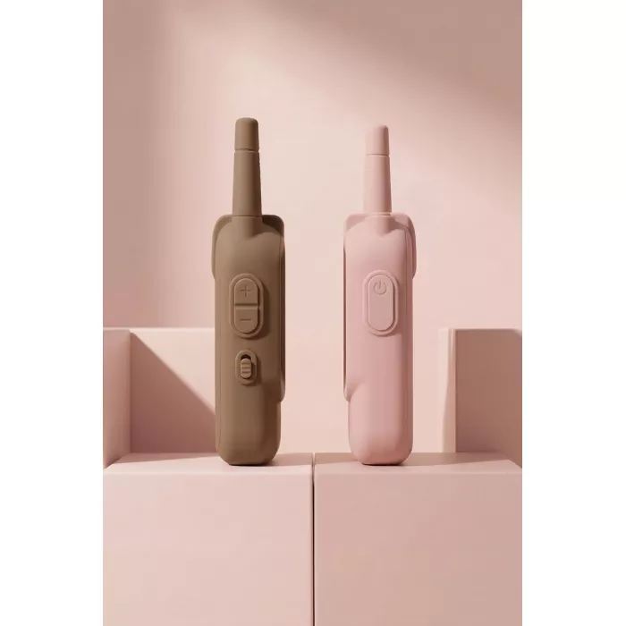 Set Walkie Talkie cu Video - Pink/Brown - KidLupe