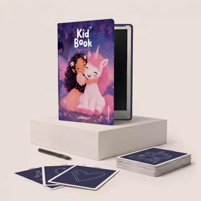 Tableta de desenat cu cartonase cu imagini – Magic Forest - KidLupe