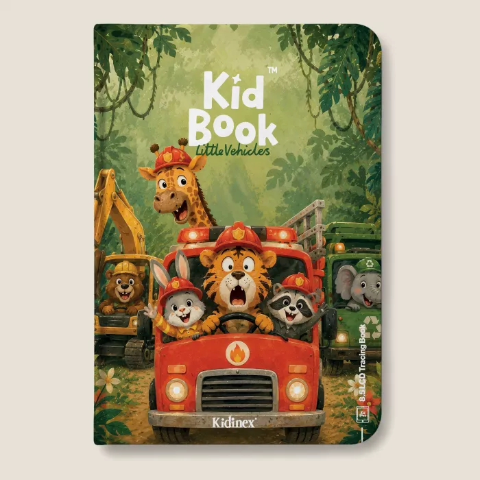 Tableta de desenat cu cartonase cu imagini – Little Vehicles - KidLupe