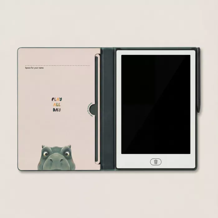 Tableta LCD pentru desen cu cartonase cu imagini incluse – DINO – Green - KidLupe