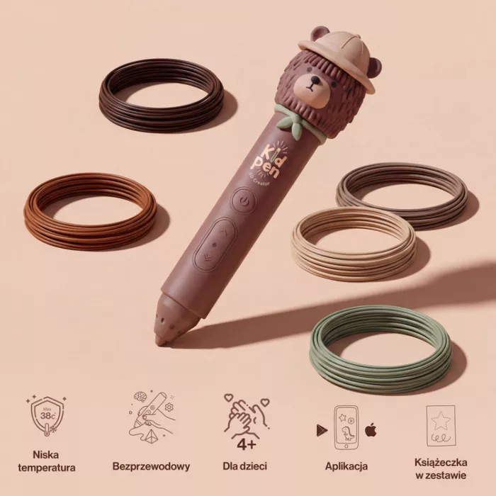 Creion 3D pentru copii KidPen – Bear - KidLupe