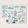 Plansa din silicon pentru colorat si scris - Little Vehicles - KidLupe
