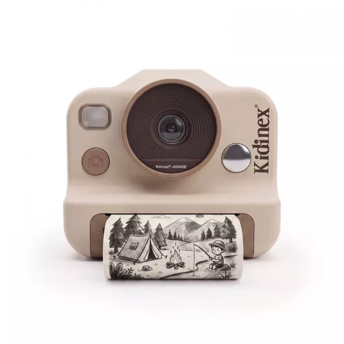 Aparat Foto Instant pentru Copii KidSnap - Beige - KIdLupe