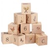 Set de cuburi decorative din lemn - Konges Sløjd Set de cuburi decorative din lemn - Konges Sløjd