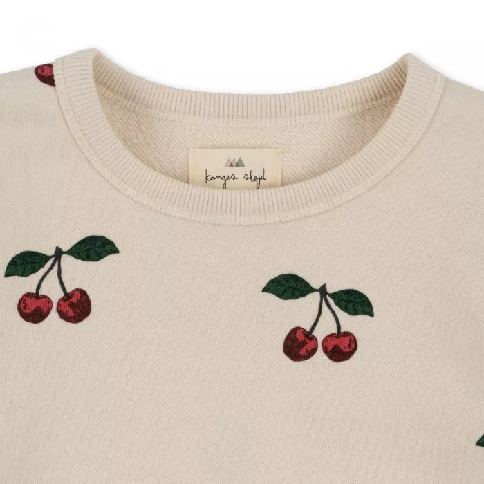 Bluza din bumbac organic Lou - MA GRANDE CERISE - Konges Sløjd