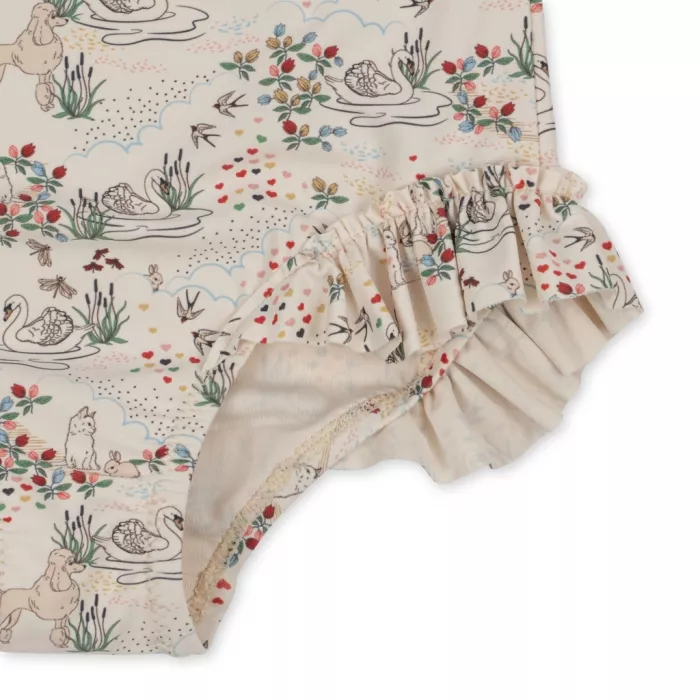 Costum de baie intreg cu maneca lunga cu protectie UV 50+ - Manuca LS Frill - MIZUMI - Konges Sløjd
