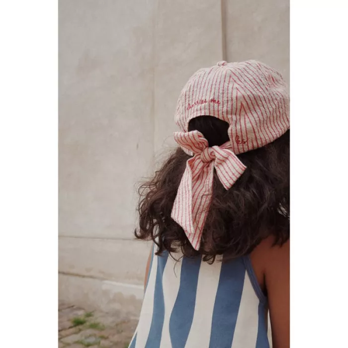 Sapca pentru copii din bumbac organic - ELLIE - AMOUR STRIPE - Konges Sløjd
