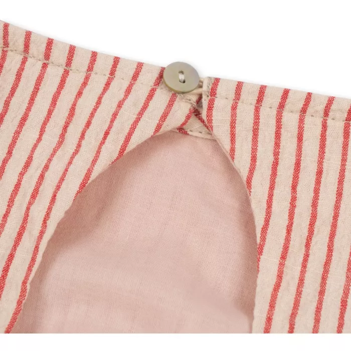Rochita din bumbac organic Ellie - AMOUR STRIPE - Konges Sløjd
