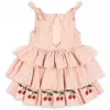 Rochita din bumbac organic Ellie - AMOUR STRIPE - Konges Sløjd