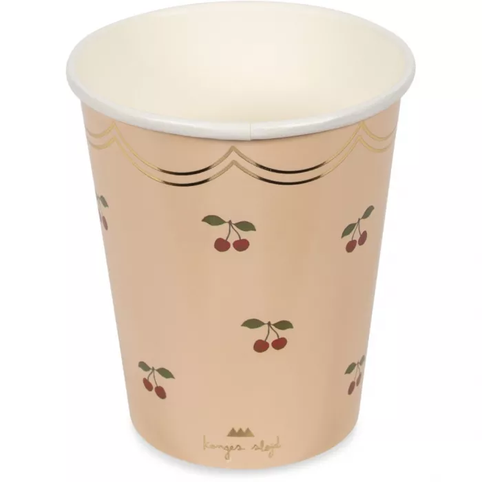 Set de pahare de unica folosinta  pentru petreceri - CHERRY - Konges Sløjd