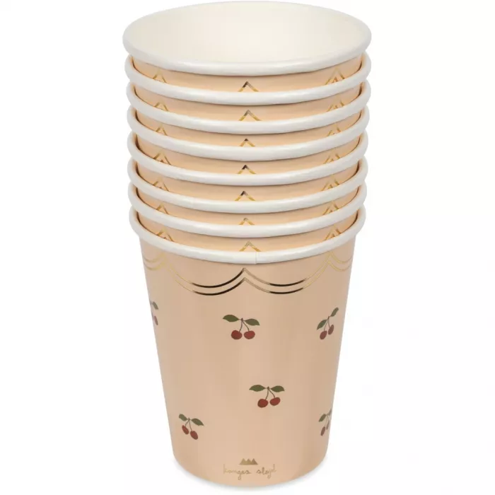 Set de pahare de unica folosinta  pentru petreceri - CHERRY - Konges Sløjd