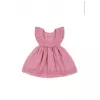 Rochita din tricot dublu de bumbac organic LAPIS - POWDER PINK - Konges Sløjd