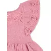 Rochita din tricot dublu de bumbac organic LAPIS - POWDER PINK - Konges Sløjd