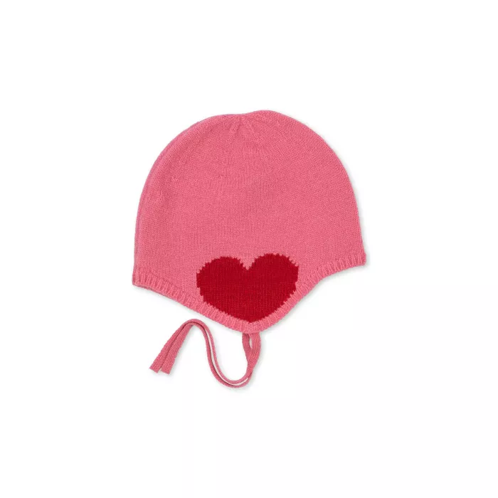 Caciulita din lana cu snur - COLLETTE - PINK - Konges Sløjd