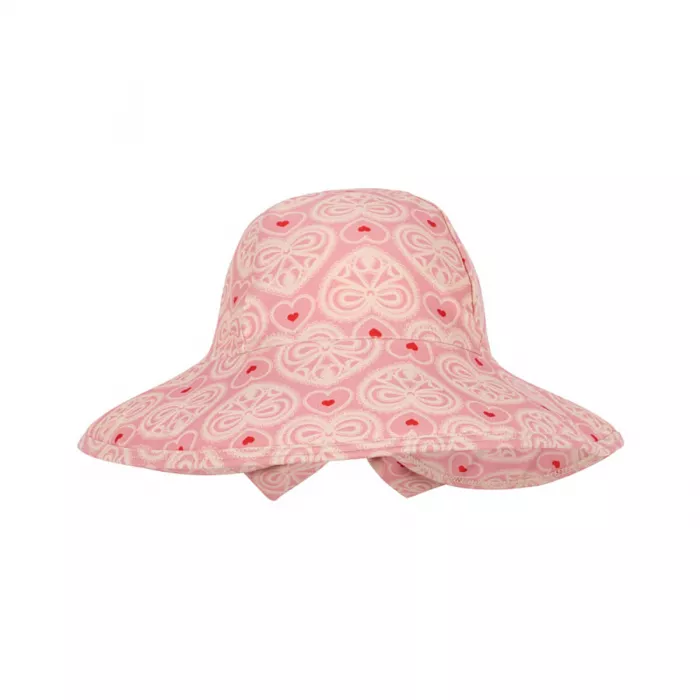 Palarie de soare cu protectie UV 50+ Edith - LACY PINK - Konges Sløjd