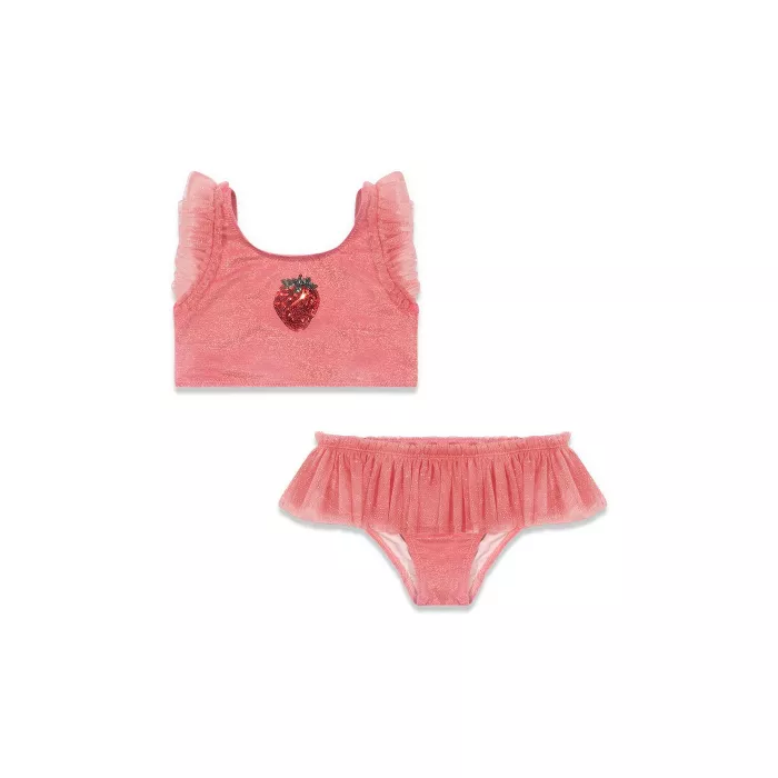 Costum de baie cu 2 piese cu protectie UV 50+ - AMANDINE - RAPTURE ROSE - Konges Sløjd